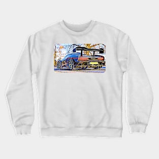 McLaren Senna Cartoon Drawing Action Print Crewneck Sweatshirt